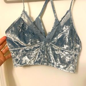 Aerie velvety crop top tank top.